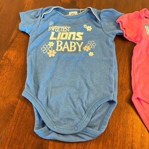 2 Detroit Lions Onesies
